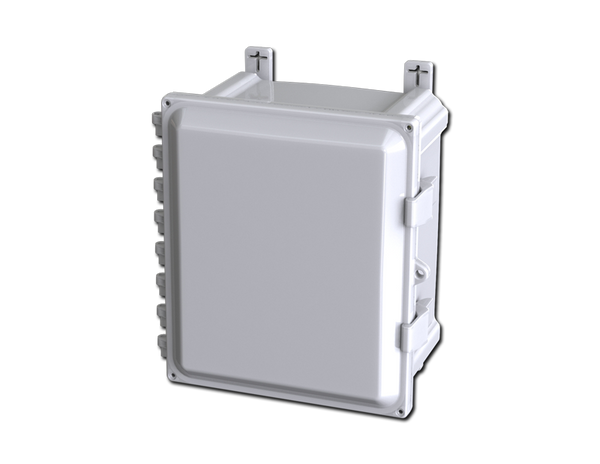 SCE-10086PC: Polycarbonate Enclosure  Height: 11.41"  Width: 9.41"  Depth: 7.39" , NEMA Type 3R, 4, 4X, 12