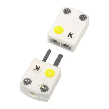 SHX-K-F: Mini Flat Pin Ultra High Temp Thermocouple Connector, Female