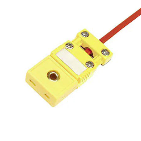 SMPW-CC-K-F: 2-Pin Mini Flat Pin Thermocouple Connector with Cable Clamp