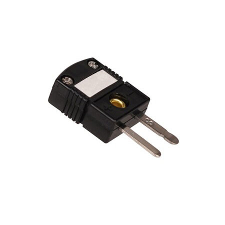 SMPW-J-M: 2-Pin Mini Flat Pin Thermocouple Connector with Write-on Window