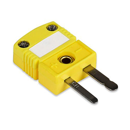 SMPW-K-M: 2-Pin Mini Flat Pin Thermocouple Connector with Write-on Window
