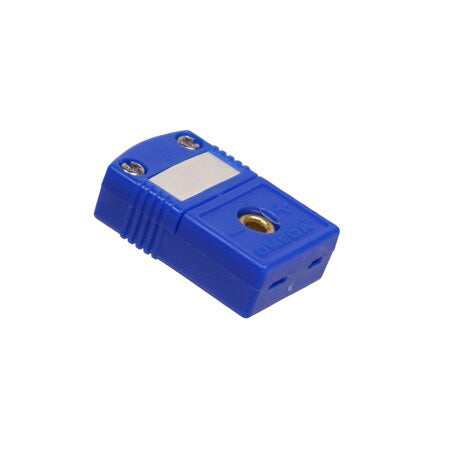 SMPW-T-F: 2-Pin Mini Flat Pin Thermocouple Connector with Write-on Window