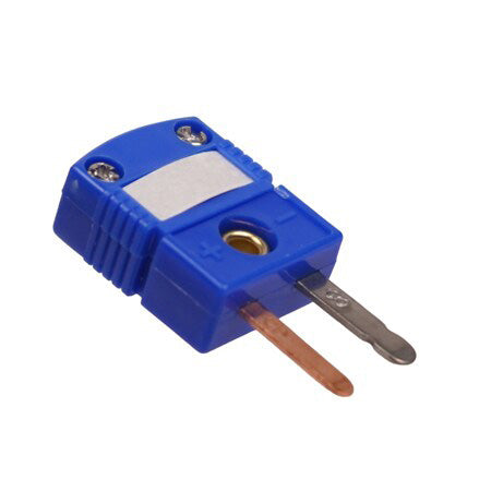 SMPW-T-M: 2-Pin Mini Flat Pin Thermocouple Connector with Write-on Window