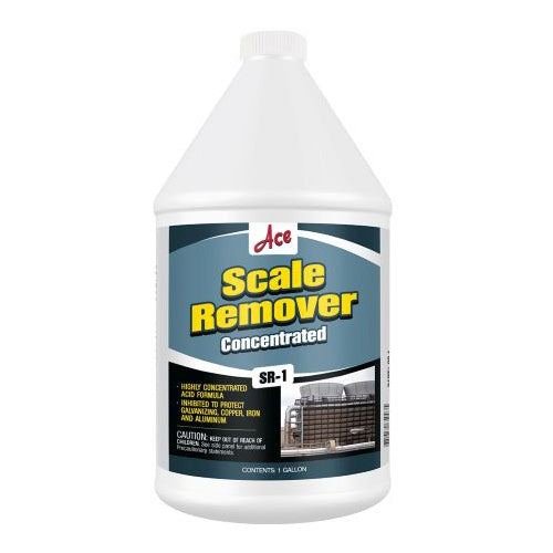 SR1: Scale Remover - Liquid acid scale remover for condensing units/cooling tower w/pH indicator 1 Gallon **HAZMAT SHIPPING CHARGES WILL APPLY**