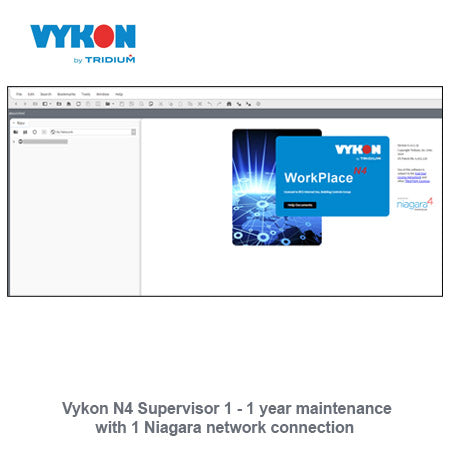 SUP-1-SMA-1YR: N4 Supervisor 1 - 1 year maintenance with 1 Niagara network connection.