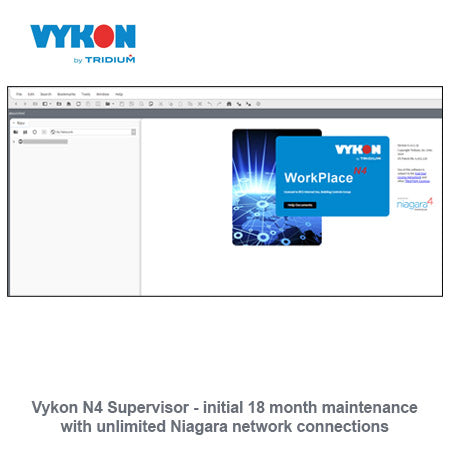 SUP-UNL-SMA-INIT: N4 Supervisor UNL - Initial 18 month maintenance with Unlimited Niagara network connections.