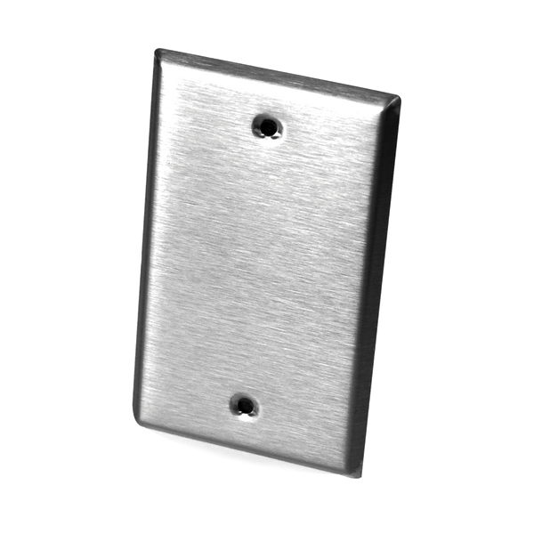 A/10K-E1-SP: 10,000 Ohm (E1) Thermistor, Wall Plate, Stainless Steel