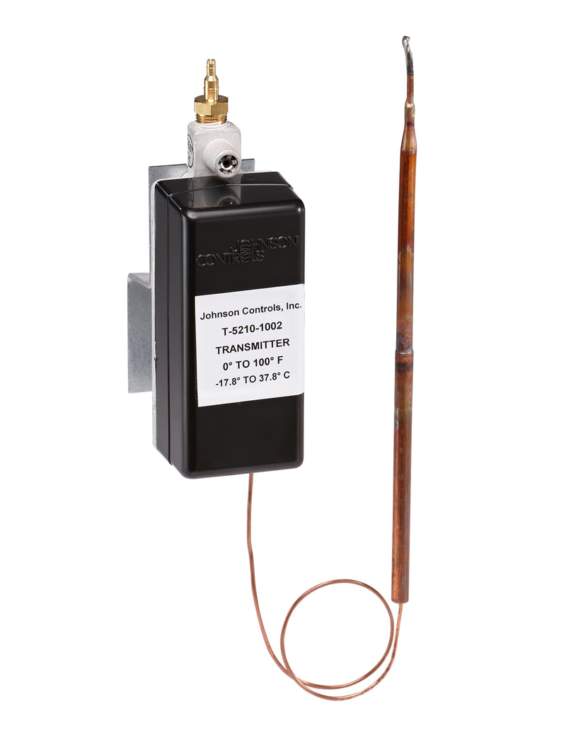 T-5210-1118: Pneumatic Temperature Transmitter, 0 to 100 Degree Operating Temperature Range, 0 to 270 Degree Element Temperature, 17' Copper Averaging