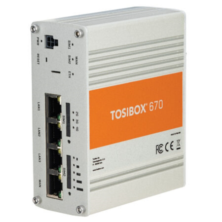 TBL670US: Tosibox 670  (4 yr. SW Maintenance agreement Included)