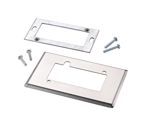 TE-1800-9600: Wall Box Kit With Stainless Steel Finish