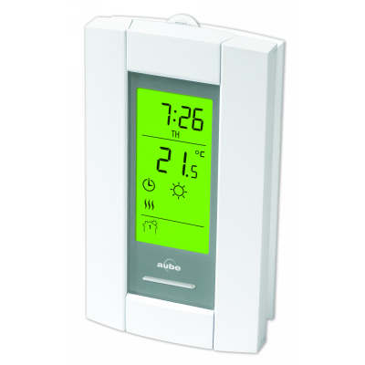 TH115-AF-GA: Electric Heat Thermostat, 120/240 Vac, 7 Day Programmable, Vertical Mount, 32-120 Degree Operating Temperature, 1 Degree Differential