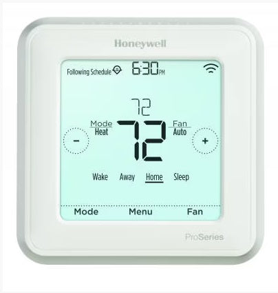 TH6220WF2006: Lyric T6 PRO Wi-Fi Programmable Thermostat, 20-30 Vac, 2 Heat/ 2 Cool Conventional Systems, 2 Heat/1 Cool Heat Pumps, Programmability: 7 Day