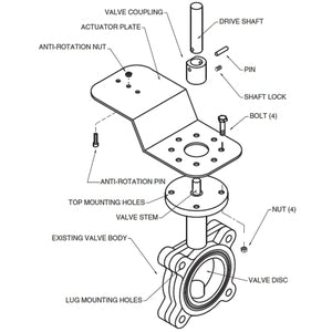 UFLK3900: Belimo Butterfly valve linkage