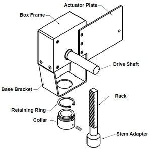 UGLK1202: Retrofit valve linkageFor Siemens 591 Globe Valves with Belimo Rotary Actuators