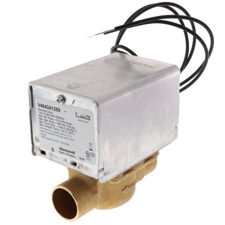 V4043A1259: Zone Valve, 120Vac, 3/4" Sweat, Normally Closed