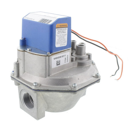 V4943A1011: On/Off Diaphragm Gas Valve, 120Vac, 1", 1000 Cfh Capacity, Straight Through, Non Offset, 1/8"-27 NPT Pilot Tapping, 1/2 Psi Pressure Rating