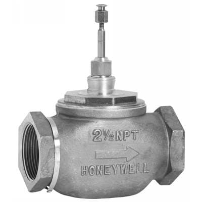 V5011F1113: Valve, Globe, 2 Way, 3", NPT, 100 Cv, Equal Percentage Flow, Red Brass Body with Brass Trim, Stem Down To Close Globe Valve for chilled or hot