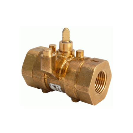 VBB2N01: SpaceLogic, Ball Valve, 1/2", 2-Way, Brass Trim, 0.7 Cv, 130 psi Close Off