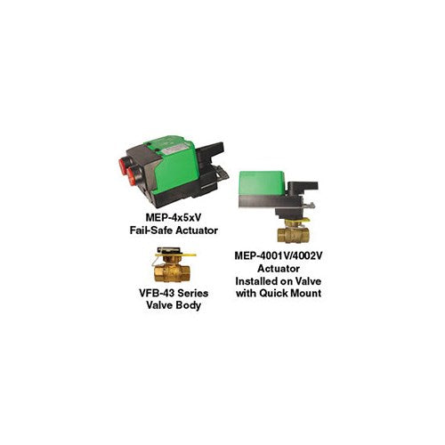 VEB-4302KBCL: Valve: 1/2" 2W NPT 4.7CV Proportional Failsafe 24VAC/VDC