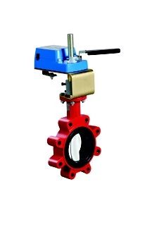 VFN040HB+924AGC: 4" Butterfly valve 2-way 24VAC Floating (On/Off) with 2 aux switches