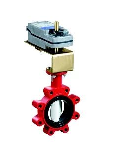 VFC025HB+94NAGC: 2 1/2" 2-way 24v Spring Closed Butterflyfly valve 150# Flanges 2 Switches.