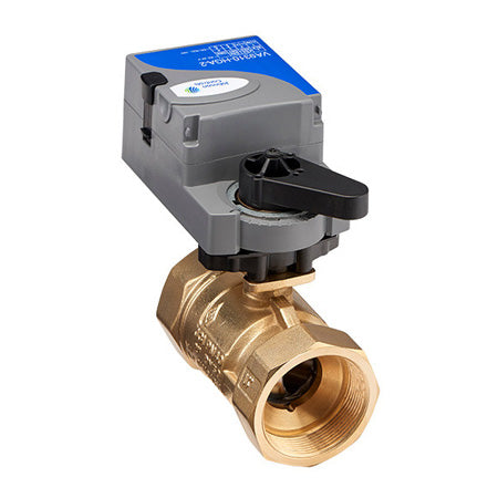 VG1245ES+910HGC: 1-1/2" 2-Way Ball Valve, SS Trim, Non-Spring Return