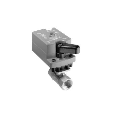 VG1241BN+9A4GGA: 3/4" 2-Way Ball Valve, Brass Trim, Non-Spring Return