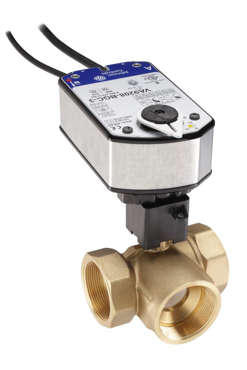 VG1845FSH928AGA: 2" 3W BALL VALVE 46.8CV; SS TRIM; HI TEMP LINKAGE;SPRING OPEN; NO SWITCH