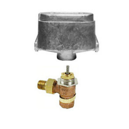 VK-7211-201-3-06: Valve,Assembly, 2 Way Normally Open, 3/4", Union Angle, 8.5 Cv, Equal Percentage, Bronze Body with Brass Trim Globe Valve, and 3-7 PSI Spring