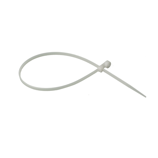 WTM14C: White wire ties with mounting hole, 14in. nylon, 50 tensile strength, 100pk