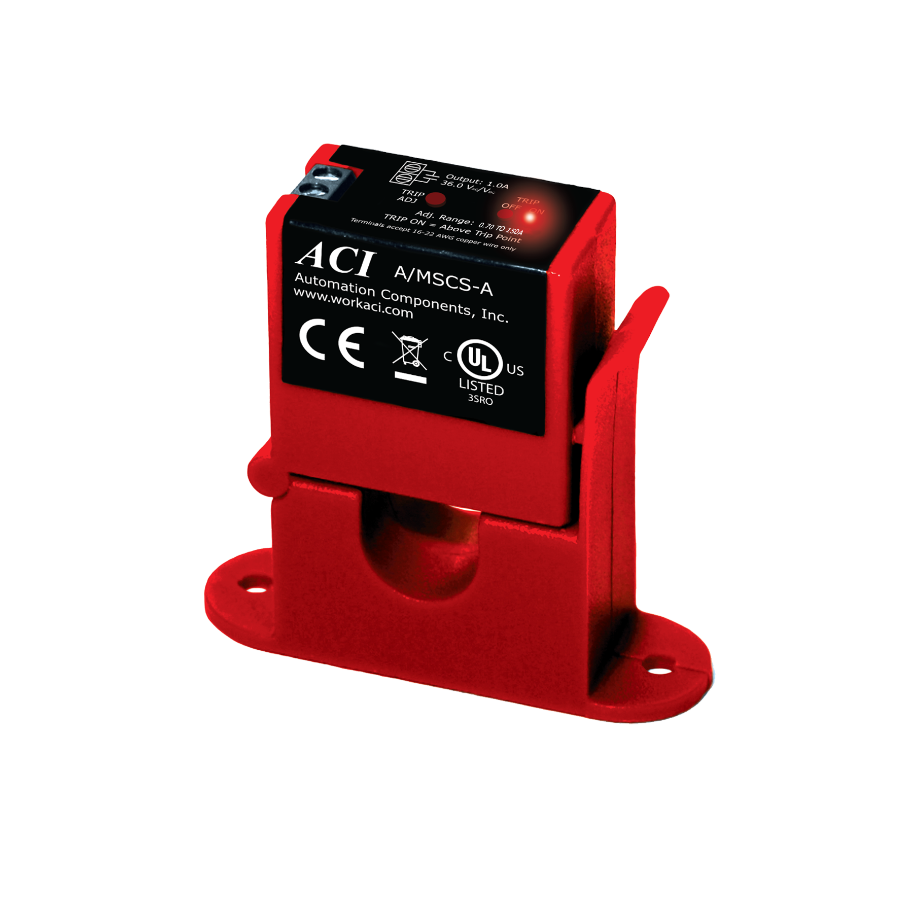 A/MSCS-A: Current Switch Split Core N.O. 0-150A Adjustable Trip point 0.70 to 150A