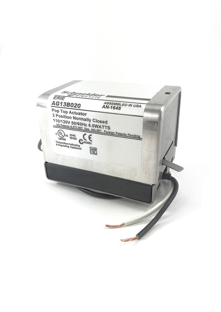 AG13B020: ,Actuator, 120Vac, Two Position, Spring Return, Normally Closed, and 18" Wire Leads