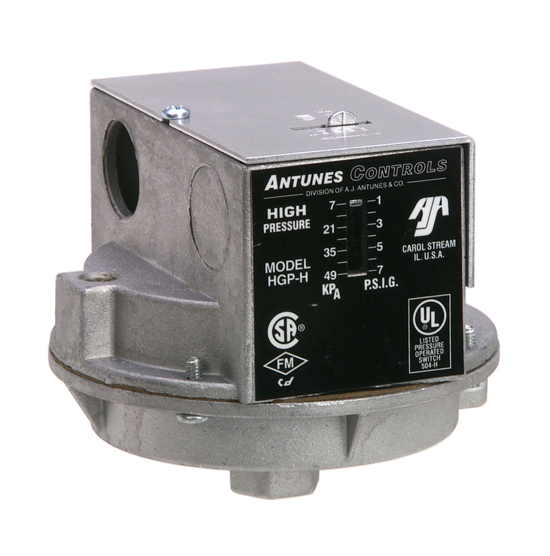 803113102: 6-15 PSI Manual Reset SPDT Low Gas Pressure Switch with 1/4" NPT Connection and 1/8" NPT Vent (LGP-H)