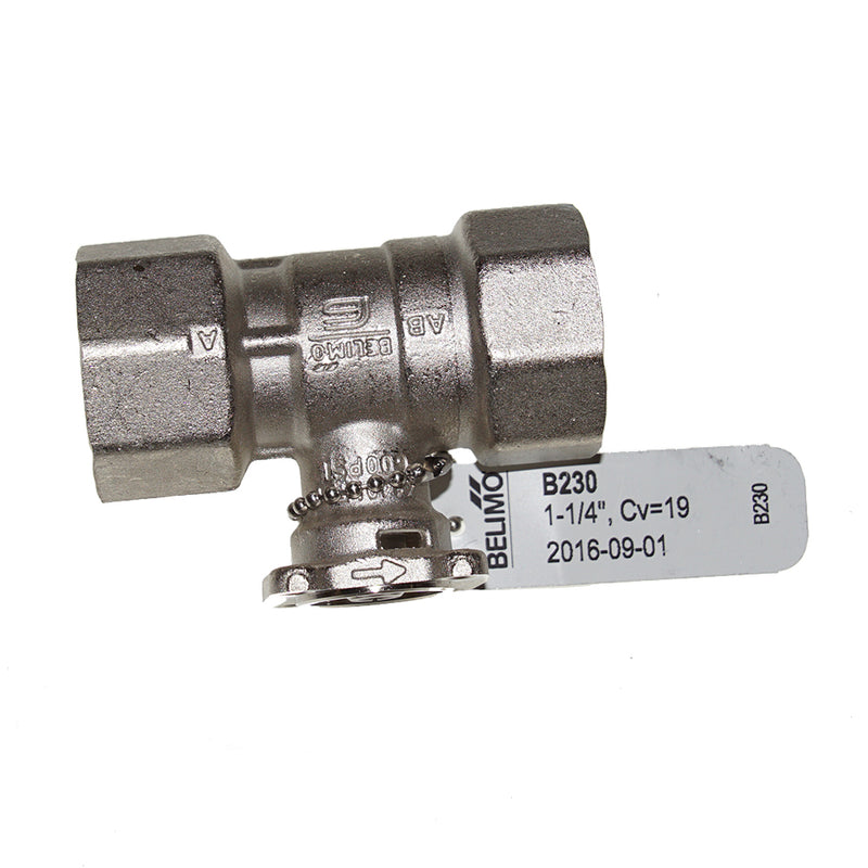 B230: 1-1/4" 2-Way Ball Valve 19 CV