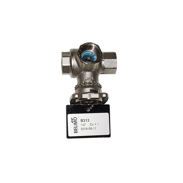 B313: 1/2" 3-Way Ball Valve 4.7 CV