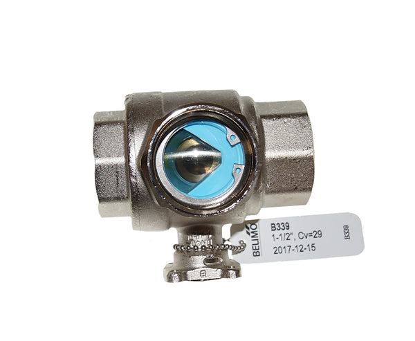 B339: 1-1/2" 3-Way Ball Valve 29 CV