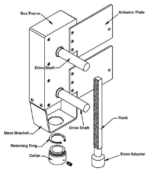 UGSP0010: Custom Globe Valve Retrofit Kit, Single Actuator 33 tooth