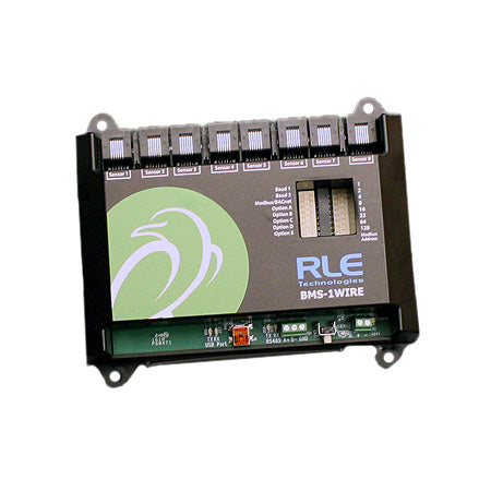 BMS-1WIRE: Monitoring Appliance; 8 RJ-11 inputs for use with RLE's 1-WIRE sensors, 1WIRE-TS & 1WIRE-TH sensors are not included