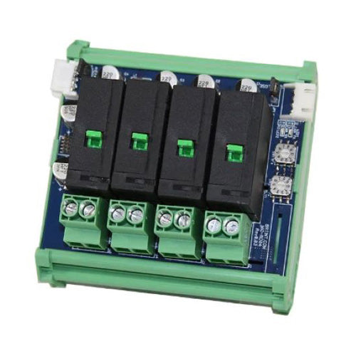 RE04: Relay Output Module, UL924, (4) Outputs Single Phase, 120/277 VAC, 20A