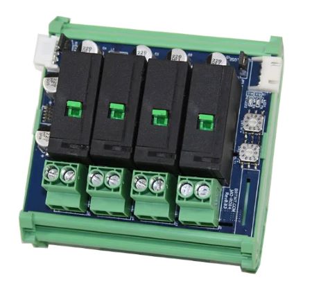 RO04: Relay Output Module, (4) Outputs Single Phase, 120/277 VAC, 20A