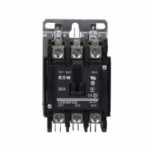 C25DNF330B: Electrical, Contactor, 208/240Vac 50/60Hz Coil Voltage, 3 Pole, 30 Amps, Open Type Enclosure, Non-Reversing Definite Purpose Contactor with