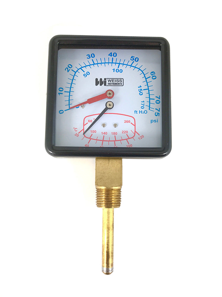 CTP40L: 3-1/2" Tri-o-meter 1/2"Npt Lower Connection