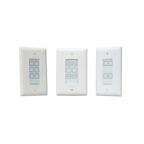 CTS2RL-WH: Capacitive Touch Station, 2 Raise/Lower, White (wallplate not included)