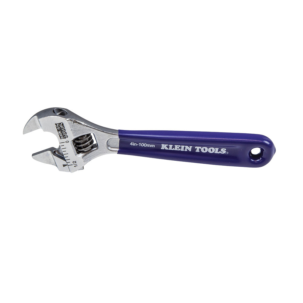 D86932: Slim-Jaw Adjustable Wrench, 4"