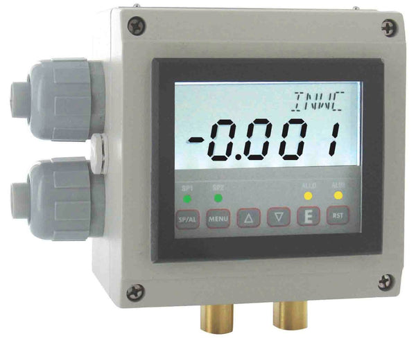 DHII-002: Differential Pressure Controller Modbus Communications 2 spdt and 4-20ma output display