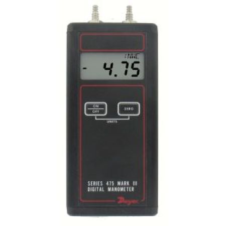 475-4-FM: Handheld Digital Manometer, Intrinsically Safe, 0 to 10 Psi Range, .6895 Bar Metric Range, 30 Psig Maximum Pressure, Air and Compatible Combustible