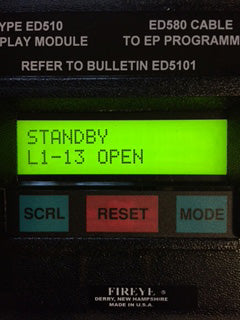 ED510: 2 line x 16 character backlit LCD display with keypad.