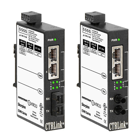 EIMK-100T/FCS: 100BASE-TX TO 100BASE-FX CONVERTER SC SMF