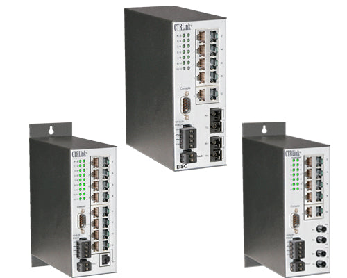 EISC16-100T: 16-port 10BASE-T/100BASE-TX  configurable switch