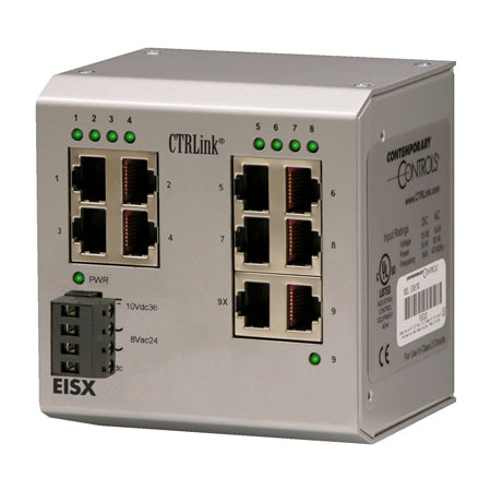 EISX9-100T: 9-port 10BASE-T/100BASE-TX extended performance switch